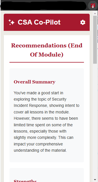 Recommendations